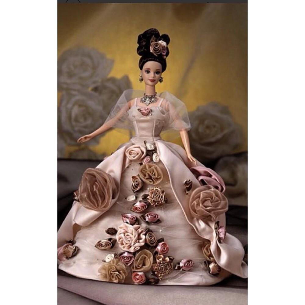 ❌ Barbie Antique Rose Doll FAO Schwarz 1996 Mattel ❌#15814❌ Stand Included❌ - Picture 2 of 11